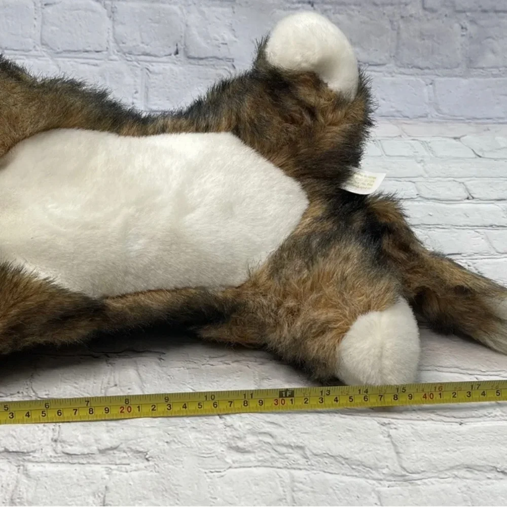 1992 Vintage Nick & Noel Christmas Plush Calico Cat with Jingle Bells 16